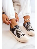Dámské Materiál Sneakers Camo BIG STAR JJ274237 Bílo-šedé