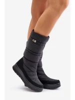 Dámské Sněhové Boty Se Zdobením Černé Progress PROGJ-24-147 Dámské Sněhové Boty Se Zdobením Černé Progress PROGJ-24-147