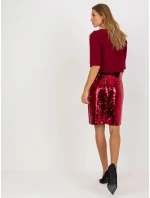 Sukně LK SD 507019.49 bordó