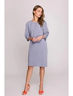 Dámské šaty S394 holubičí šedá - Stylove