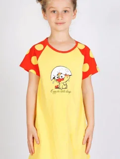 Dětská noční košile s krátkým rukávem Kuře