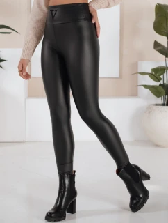 VALENTIS dámské voskované kalhoty černé FashionStreet UY1558