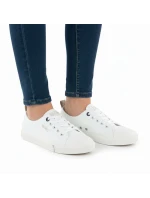 Dámské nízké tenisky z eko kůže bílé Big Star TT274023