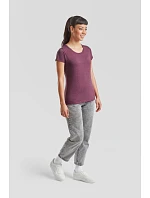 Fruit of the Loom Lady-Fit Valueweight T Dámské tričko 16.1372 heather burgundy Fruit of the Loom Lady-Fit Valueweight T Dámské tričko 16.1372 heather burgundy