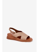 Dámské Sandály Na Klínu Z Eko Kůže Béžové Quilara Dámské Sandály Na Klínu Z Eko Kůže Béžové Quilara