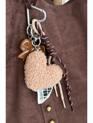 Přívěsek na kabelku klíče srdce mašle Jaysa