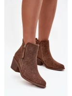 Boty na podpatku model 222515 Step in style Boty na podpatku model 222515 Step in style