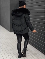 Dámská prošívaná zimní bunda FIXMIX s kapucí černá FashionStreet TY4672