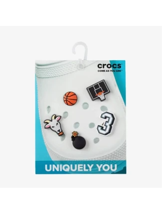 Crocs Jibbitz™ Basketball Star 5 Pack pin 10009750 Crocs Jibbitz™ Basketball Star 5 Pack pin 10009750