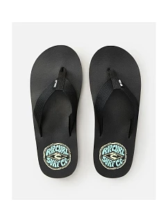 Žabky RIP CURL Bob Cush s otevřenou špičkou - černé