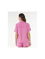 Dámské tričko RIP CURL Hotel Malibu Embroid Shirt, růžové Dámské tričko RIP CURL Hotel Malibu Embroid Shirt, růžové