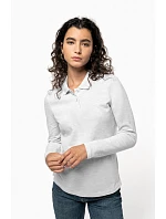 Kariban K 244 Dámské piqué polo s dlouhým rukávem 20.K244 orange Kariban K 244 Dámské piqué polo s dlouhým rukávem 20.K244 orange