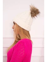 Fleecová kostkovaná čepice K226 ecru Fleecová kostkovaná čepice K226 ecru