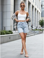 FashionStreet dámské modré džínové šortky SY0492