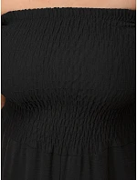 Dámský letní overal se širokými nohavicemi černý FashionStreet EY2649