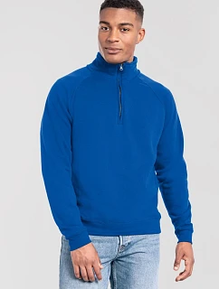 Fruit of the Loom Iconic Premium Zip Neck Sweat Těžká mikina s 1/4 zipem 16.2288 royal blue