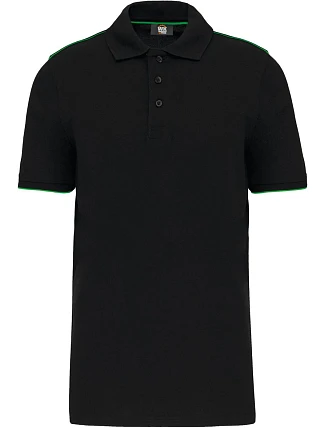 WK WK 270 Pánské pracovní piqué polo "Day-to-Day" 20.W270 black/kelly green WK WK 270 Pánské pracovní piqué polo "Day-to-Day" 20.W270 black/kelly green