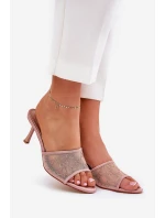 Zdobené Pantofle Na Jehlách Šampaňské Ennoriel Zdobené Pantofle Na Jehlách Šampaňské Ennoriel