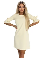 Dámské šaty 217-12 NEVA  pastelově žluté - Numoco