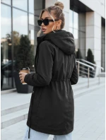Dámská bunda parka s odepínací kapucí černá FashionStreet TY5394