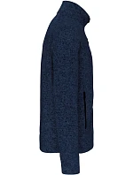 Kariban K 9106 Pánská melanžová pletená fleecová bunda 20.9106 navy melange Kariban K 9106 Pánská melanžová pletená fleecová bunda 20.9106 navy melange