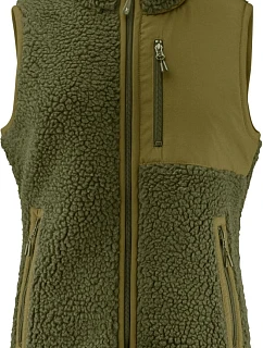 James Harvest Kingsley Fleece Vest Women Dámská fleecová vesta Sherpa "Two-Tone" 62.1505 moss green