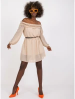 Dámské šaty-DHJ-SK-6831.36-béžové