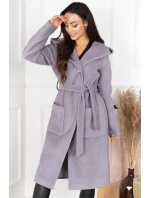 Dámský kabát Azalia Šedá - Merce Dámský kabát Azalia Šedá - Merce