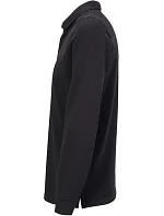 NEOBLU Owen LSL Men Pánské těžké piqué polo s dlouhým rukávem 24.4396 deep black