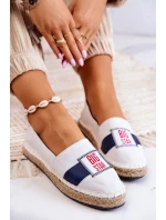 Dámské slip-on espadrilky Big Star JJ274964 bílá a tmavě modrá