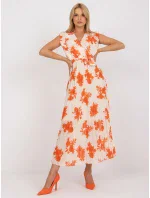 Šaty DHJ SK 13166.94P oranžová