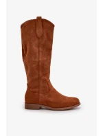 Dámské Děrované Kozačky Camel S.Barski Dámské Děrované Kozačky Camel S.Barski
