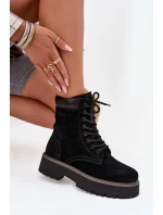 Dámské semišové workery Big Star – černé