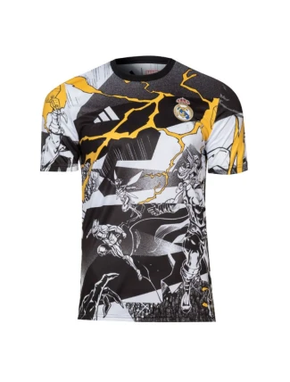 Adidas Real Madrid Marvel Avengers předzápasové tričko JZ9018