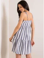 Šaty LK SK 507684.14 tmavě modrá a bílá