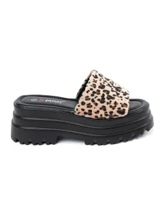 Komfortní nazouváky se zvířecím motivem dámské platforma