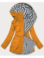 Oboustranná vypasovaná dámská bunda ve žluté-pepito barvě (M-163) Oboustranná vypasovaná dámská bunda ve žluté-pepito barvě (M-163)