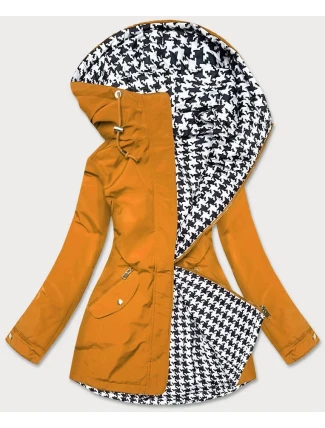 Oboustranná vypasovaná dámská bunda ve žluté-pepito barvě (M-163) Oboustranná vypasovaná dámská bunda ve žluté-pepito barvě (M-163)