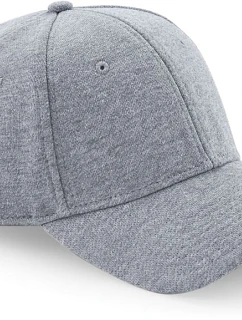 Beechfield B 677 6 panelová kšiltovka "Jersey Athleisure" 53.0677 heather grey