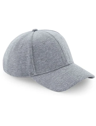 Beechfield B 677 6 panelová kšiltovka "Jersey Athleisure" 53.0677 heather grey Beechfield B 677 6 panelová kšiltovka "Jersey Athleisure" 53.0677 heather grey