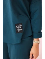 Bavlněná mikina kalhoty set námořní Bavlněná mikina kalhoty set námořní