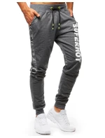 Pánské antracitové teplákové kalhoty FashionStreet UX3520