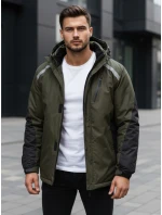 Pánská zelená bunda FashionStreet TX5128 Pánská zelená bunda FashionStreet TX5128