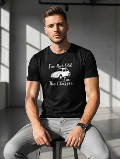 Pánské bavlněné tričko s potiskem I'm Not Old černé FashionStreet NX050R