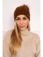 Fleecová čepice Daria K217 světle hnědá