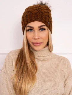 Fleecová čepice Daria K217 světle hnědá