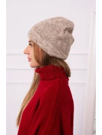 Fleecová čepice Edyta K298 béžová