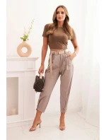 Kalhoty Summer Punto s uzávěrem na nohavicích fango Kalhoty Summer Punto s uzávěrem na nohavicích fango