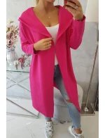 Dlouhá pláštěnka s kapucí fuchsiová Dlouhá pláštěnka s kapucí fuchsiová