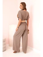 Kombinéza s ozdobným páskem v pase fango